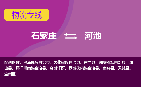 石家庄到河池物流专线-石家庄到河池货运-线路优势