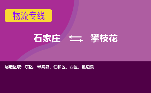 石家庄到攀枝花物流专线-石家庄到攀枝花货运-线路优势